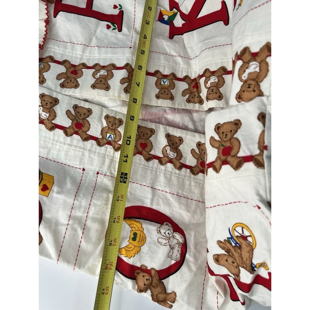 Handmade Alphabet Teddy Bear Baby Nursery ABC Hanging Diaper Stacker